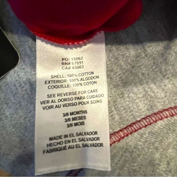 NHL Arizona Coyotes Infant Black Gray Red Creeper Bodysuit Boys Size 3-6M. New! - Picture 6 of 8